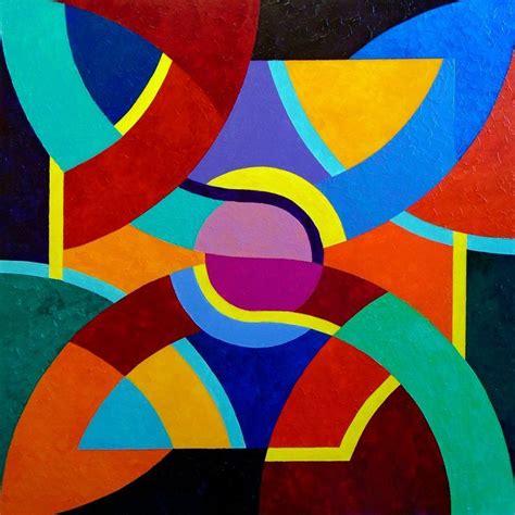 Buy Intersection Of Curves Acrylic Painting By Stephen