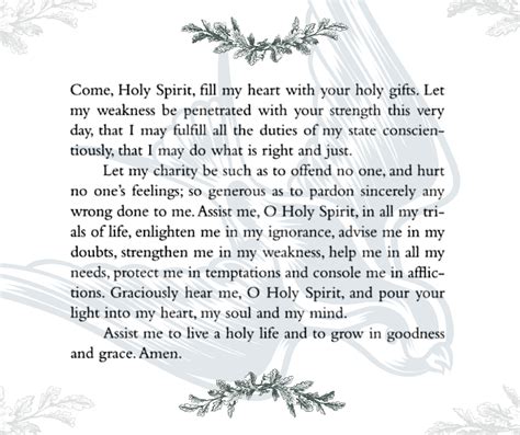A Prayer To The Holy Spirit The Catholic Company®