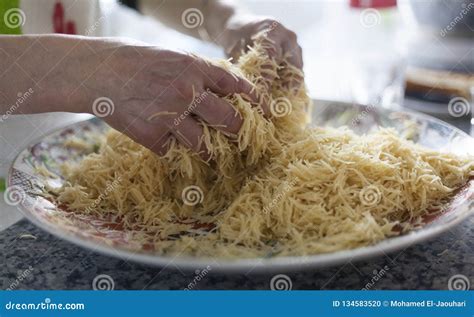 Vermicelli Home Made Arabic Or Asian Food Elaboration Stock Photo