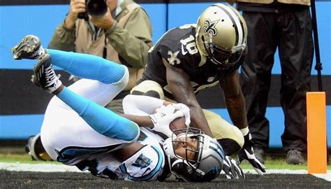 Carolina Panthers Josh Norman 24 Intercepts A Pass In The End Zone