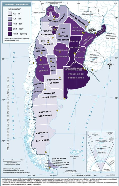 Selección De Mapas De Argentina Político Físico Y Temático • El Sur