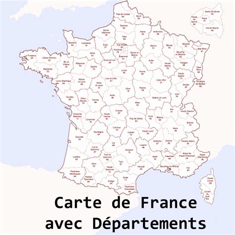 Departements autour de paris carte. Carte de france des departements a imprimer - Ti bank