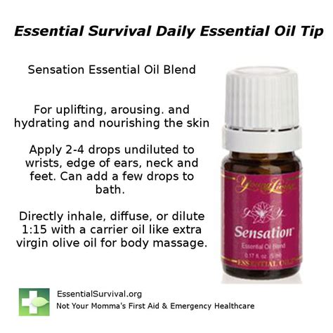 Sensation Massage Oil Recipe