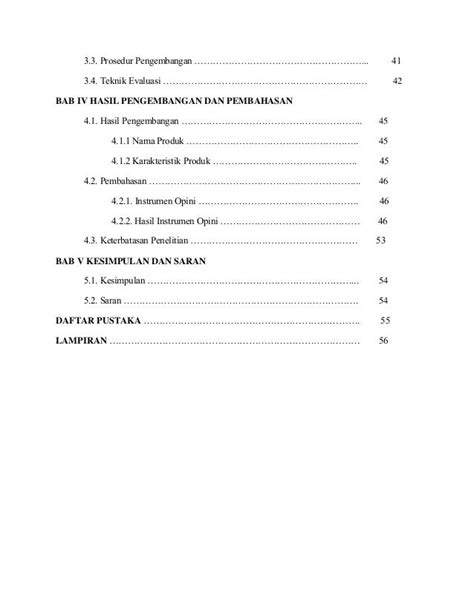 Daftar Isi Dan Lampiran