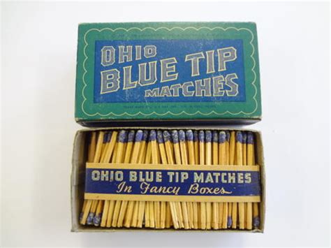 Smoking Accessories Large Box Of Ohio Blue Tip Matches As Per Photo