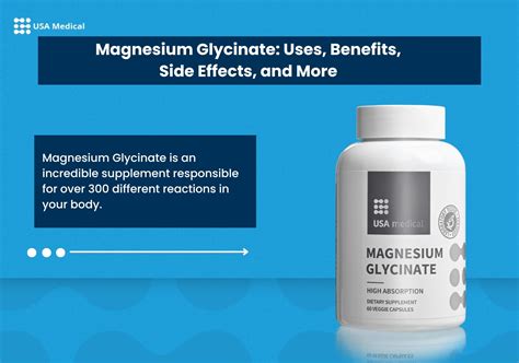 Magnesium Glycinate Uses Benefits Side Effects And More Usa Medical