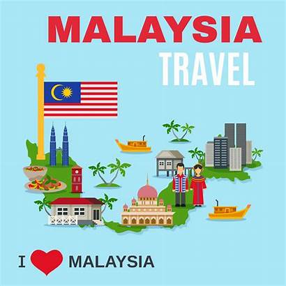 Malaysia Culture Travel Poster Agency Vector Flat