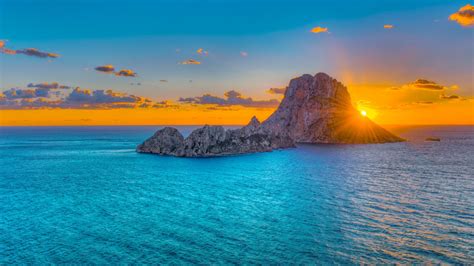Es Vedra Ibiza Sunset Islasbaleares Scenery Ibiza Landscape Scenery