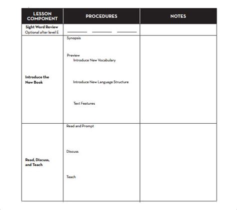 Free 11 Blank Lesson Plan Templates In Pdf Ms Word