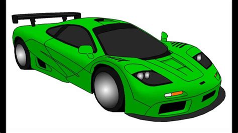 The general arrangement of single seat racing f1 car design software. Drawing McLaren F1 Cartoon - YouTube