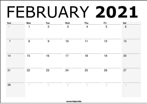 Lalaramswrup Calndar 2021 Feb February 2021 Calendars For Word Excel