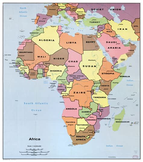 Africa Political Map Printable United States Map