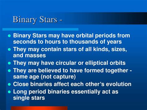 Ppt Introduction To Binary Stars Powerpoint Presentation Free