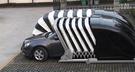 Chinese Company Invents Cocoon Garage That Wraps Around The Car