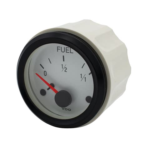 Fuel Gauge White Series 10 180 Ohms Aa Performance Products