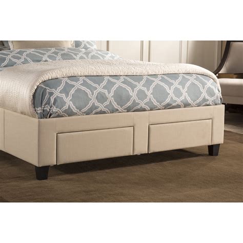 This bed features a beautiful hand tufted upholstered headboard and a platform bed with hidden 8 extra wide high capacity drawers. Darby Home Co Hayton Upholstered Storage Platform Bed ...