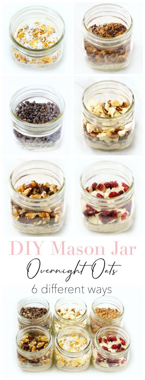 6 Mason Jar Protein Overnight Oats Recipes