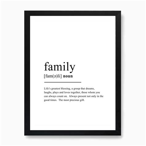 Family Definition Art Print by Angel London - Fy