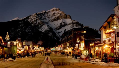 Christmas In The Rockies Banff National Park Banff Canada Towns
