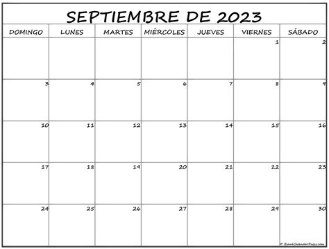 Septiembre De 2023 Calendario Gratis Calendario Septiembre