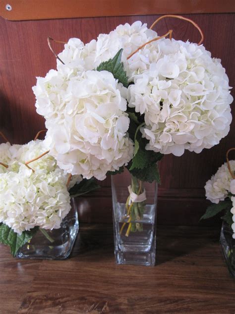 White Hydrangeas For Centerpieces White Hydrangeas Wedding Events