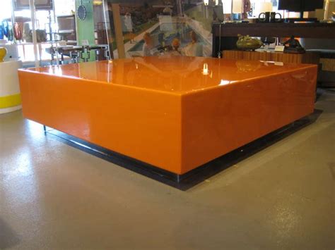 Orange hexagonal tray, orange serving tray, hermes orange,orange ottoman tray, halloween serving tray. A Superb Large Scale Autobody Lacquered Hermes Orange ...
