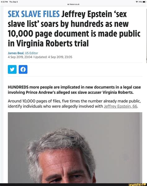 sex slave files jeffrey epstein ‘sex slave list soars by hundreds as new 10 000 page document