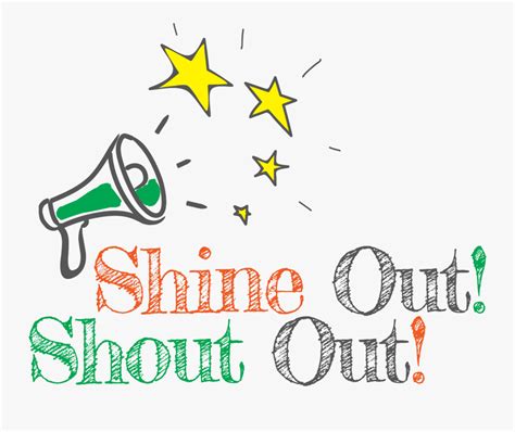 Shine Out Shout Out Free Transparent Clipart Clipartkey