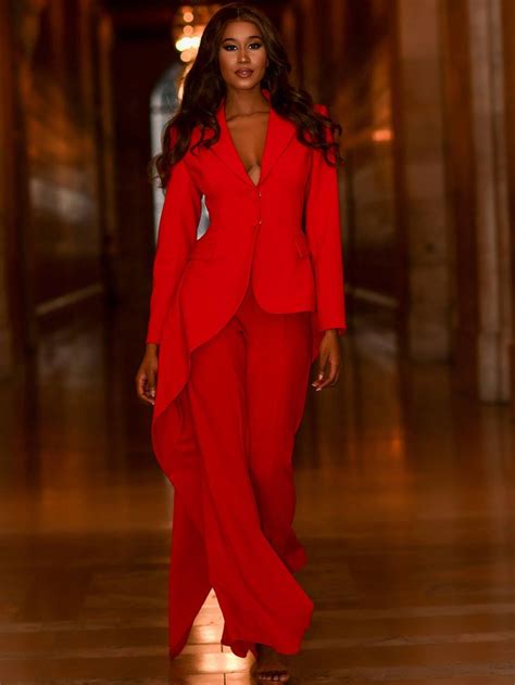 Jovani 07209 Red Two Piece Ready To Wear Pant Suit` In 2021