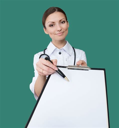 Nurse With A Clipboard Stock Photo Image Of Diagnostic 70182786
