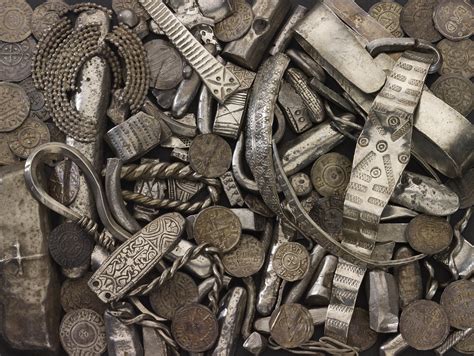 In 1840 The Largest Viking Silver Hoard Consisting Of Over 8500
