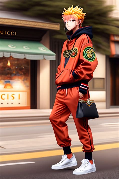 Lexica Naruto In Gucci Gucci Pants Gucci Bag Gucci Pattern