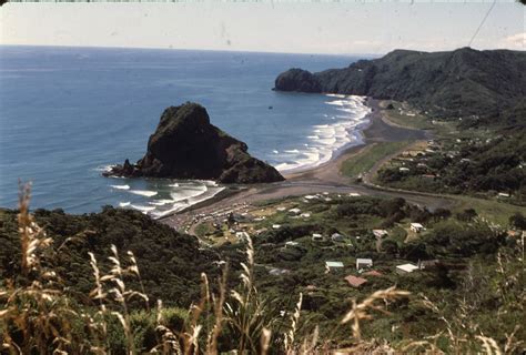 Slides Worth Seeing — Piha Beach Near Auckland Aotearoa New Zealand