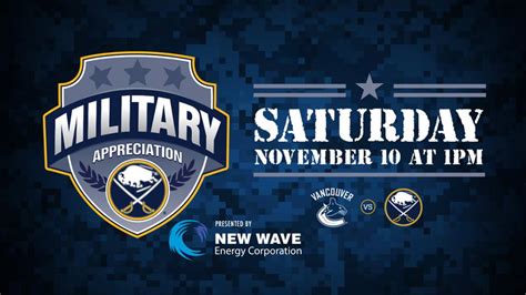 Sabres Announce Military Appreciation Game