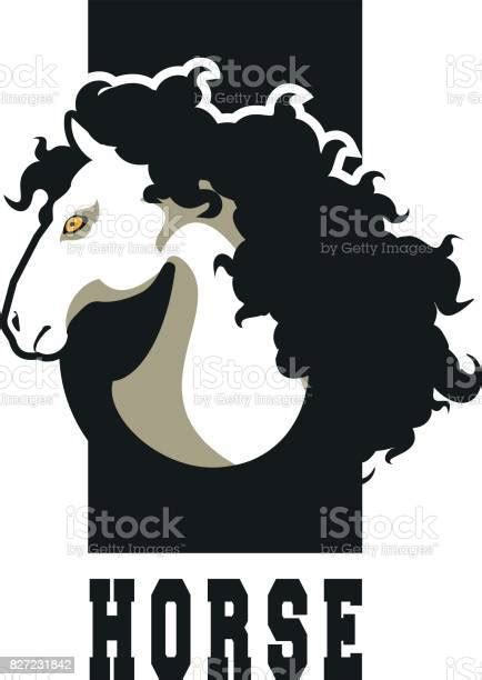 Horse Head Sign Stock Illustration Download Image Now Abstract