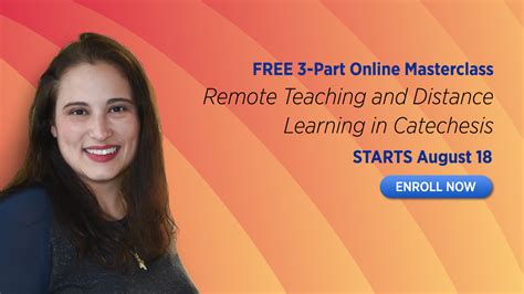 Free Masterclass Remote Teaching And Distance Learning In Catechesis Formed In Faith