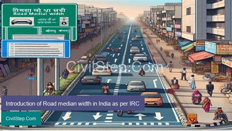 Introduction Of Road Median Width In India As Per Irc Civilstep