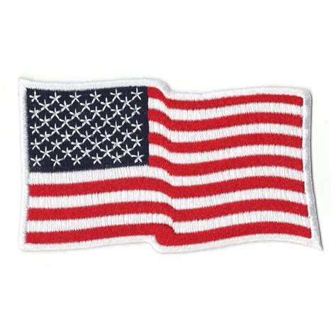 Usa American Country Flag Iron On Patch Wavy
