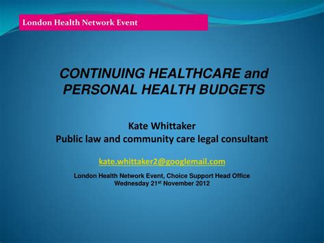 Ppt Continuing Healthcare And Personal Health Budgets Powerpoint