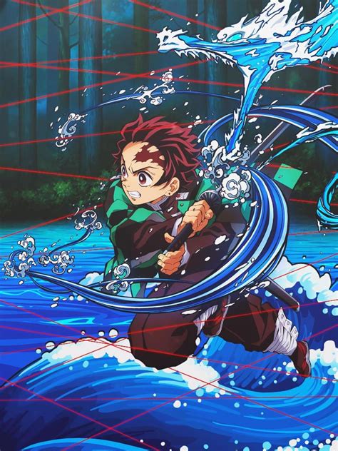 Tanjiro Water Breath By Dinocozero On Deviantart Anime Demon