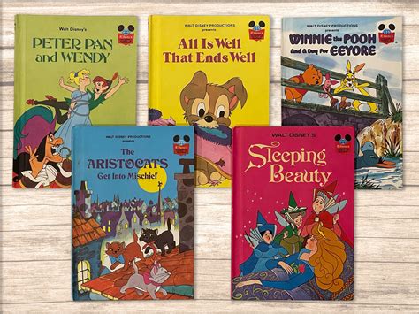Disneys Wonderful World Of Reading Set Of 5 Hardcover Books Etsy