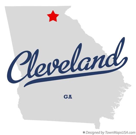 Map Of Cleveland Ga Georgia