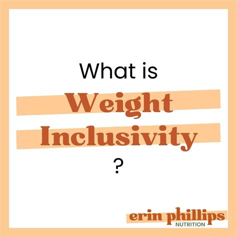 What Is Weight Inclusivity