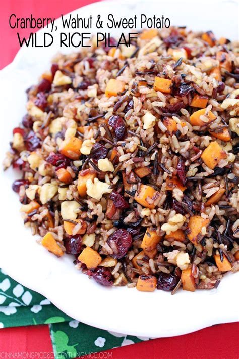 Cranberry And Sweet Potato Wild Rice Pilaf Cinnamon Spice And Everything