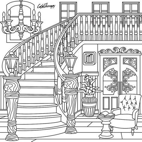 Pin On Architecture Coloring Pages For Adults