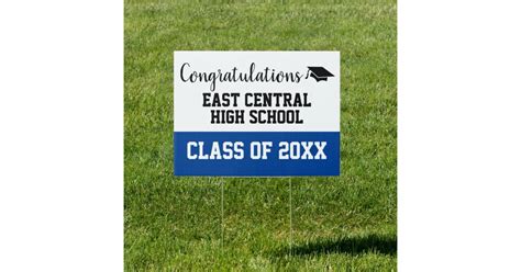 Congratulations High School Graduation Sign Zazzle