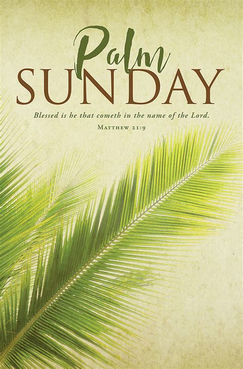 Blessed Is He Palm Sunday Regular Size Bulletin Cokesbury