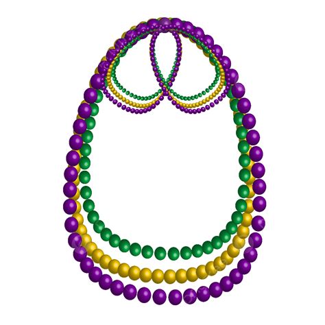 Mardi Gras Bead Clipart Hd Png 3d Mardi Gras Beads Traditional Color