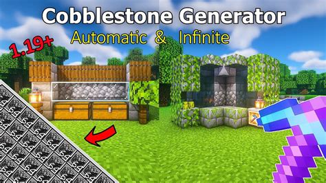 Minecraft Best Automatic Cobblestone Generator Survival