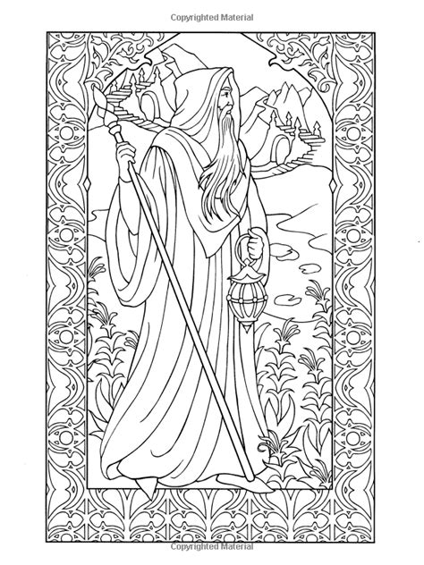 Wizard Coloring Pages